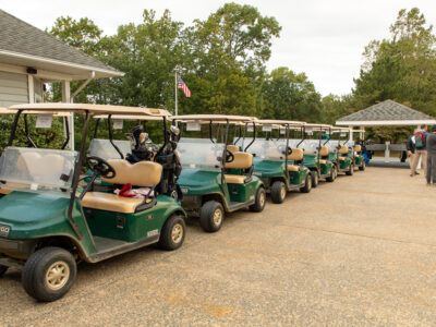 Picture of golf carts at Forest Greens Golf Club