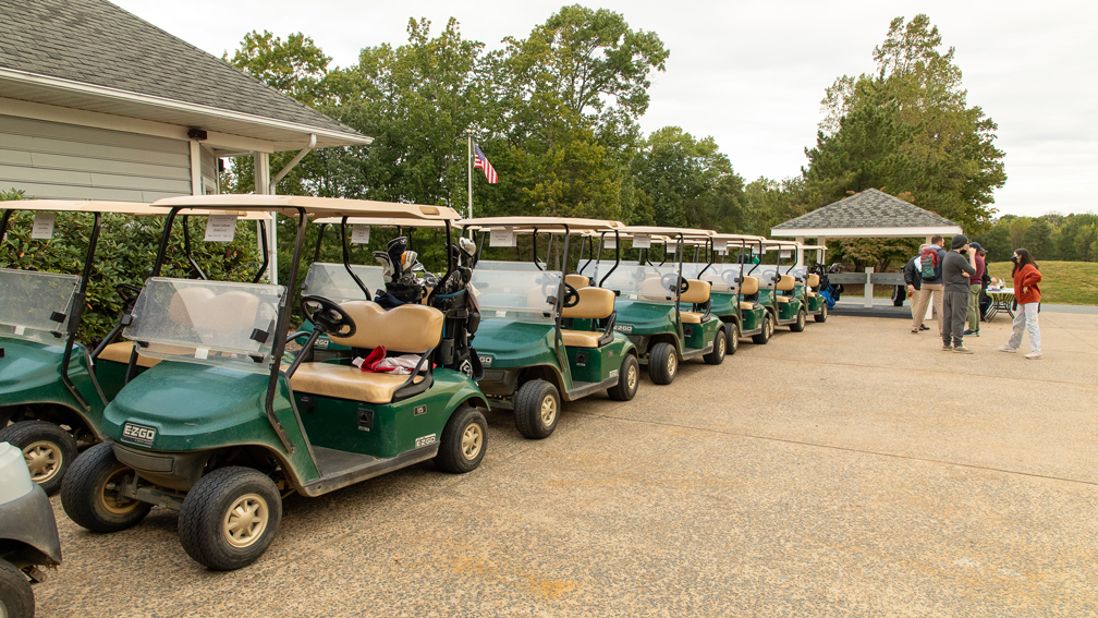 Picture of golf carts at Forest Greens Golf Club